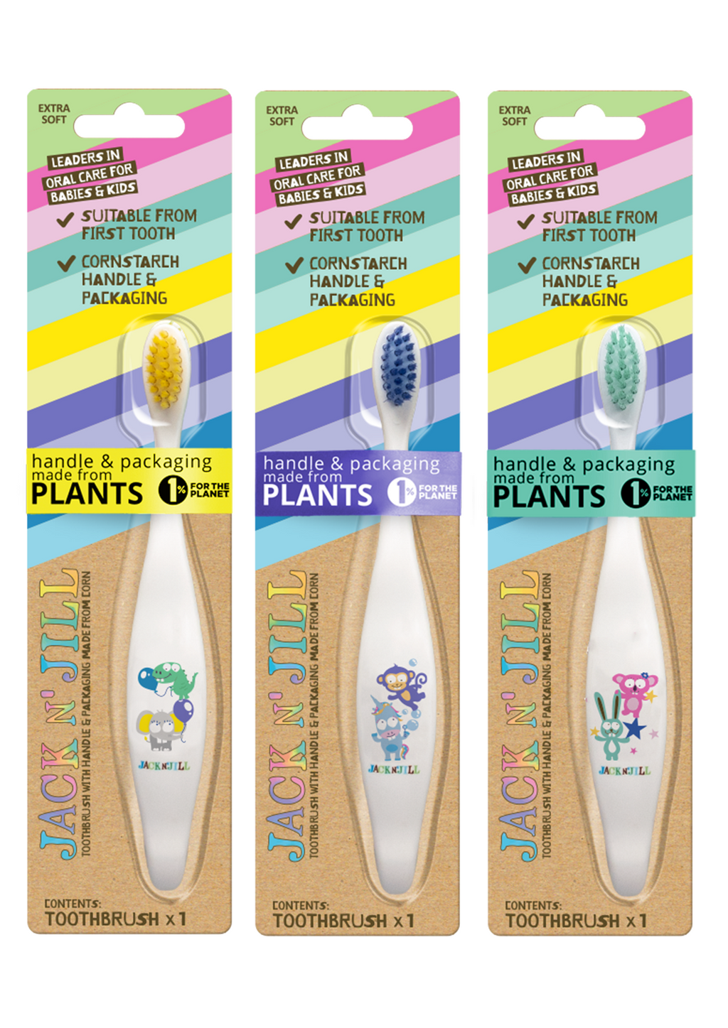 Jack N' Jill Kids Toothbrush Assorted