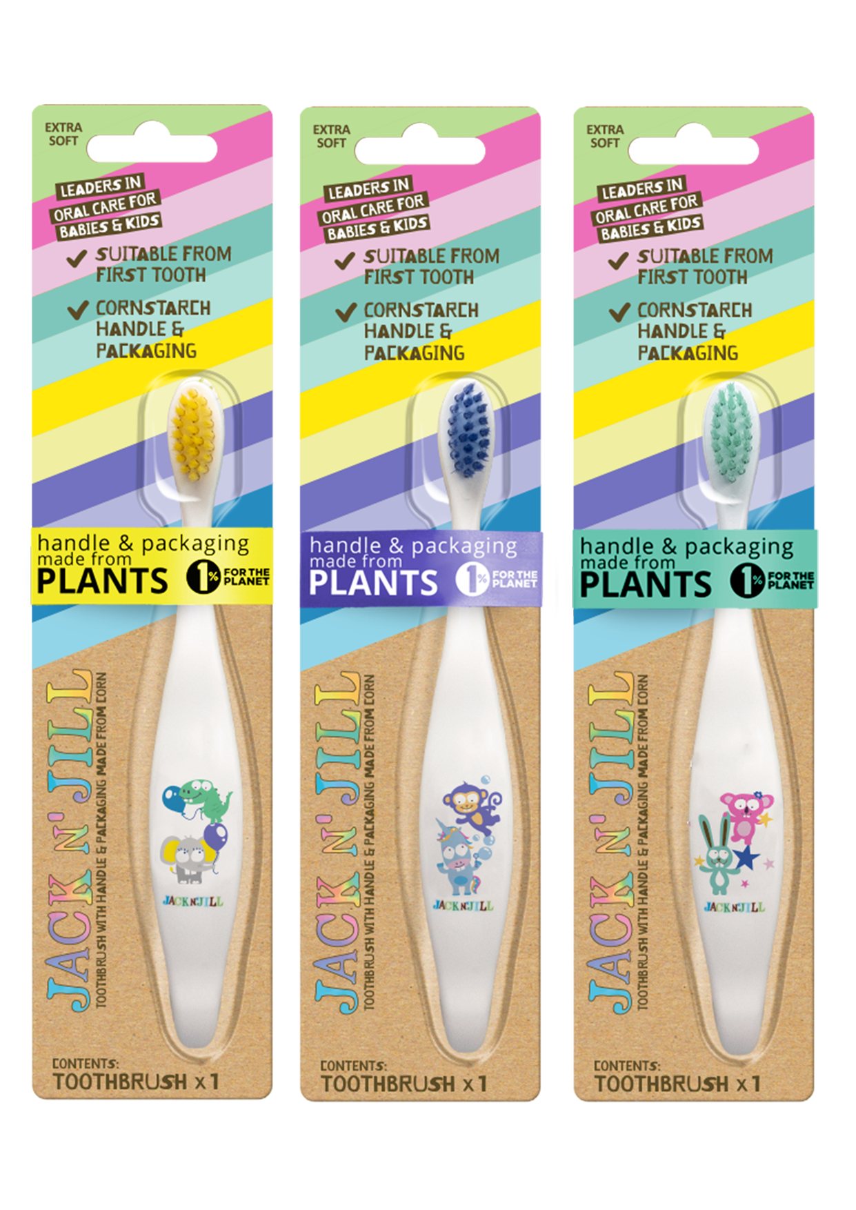 Jack N' Jill Kids Toothbrush Assorted