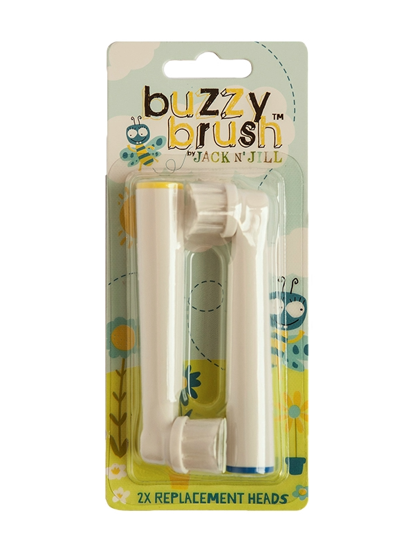 Jack N' Jill Buzzy Brush Replacement Heads - 2 Pack