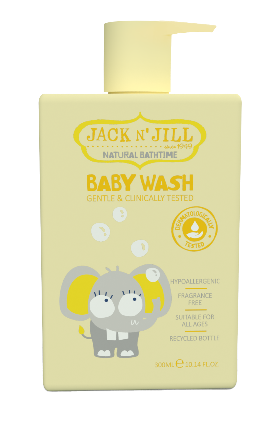 Jack N' Jill Baby wash - Natural 300mL (yellow)