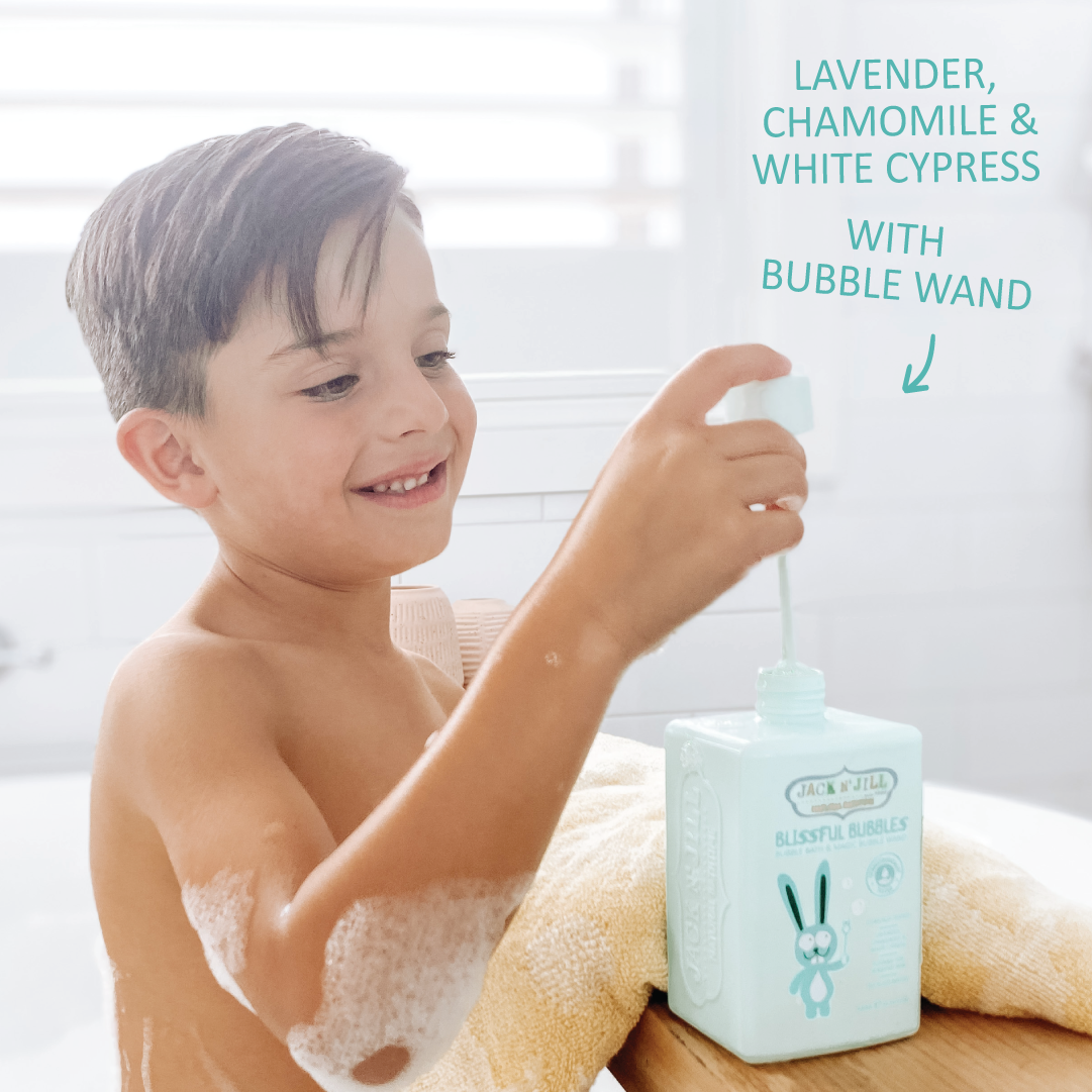 Jack N' Jill Bubble Bath with Bubble Wand - Natural 300mL (green)