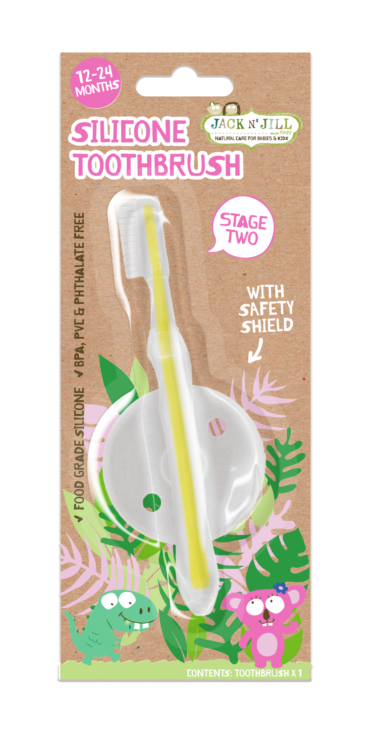 Jack N Jill Silicone Toothbrush (Stage 2)