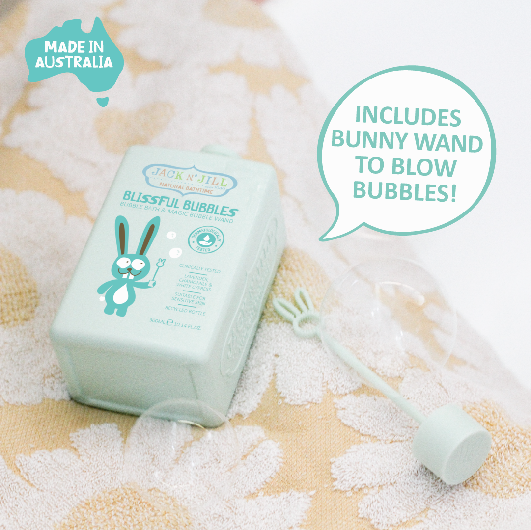 Jack N' Jill Bubble Bath with Bubble Wand - Natural 300mL (green)