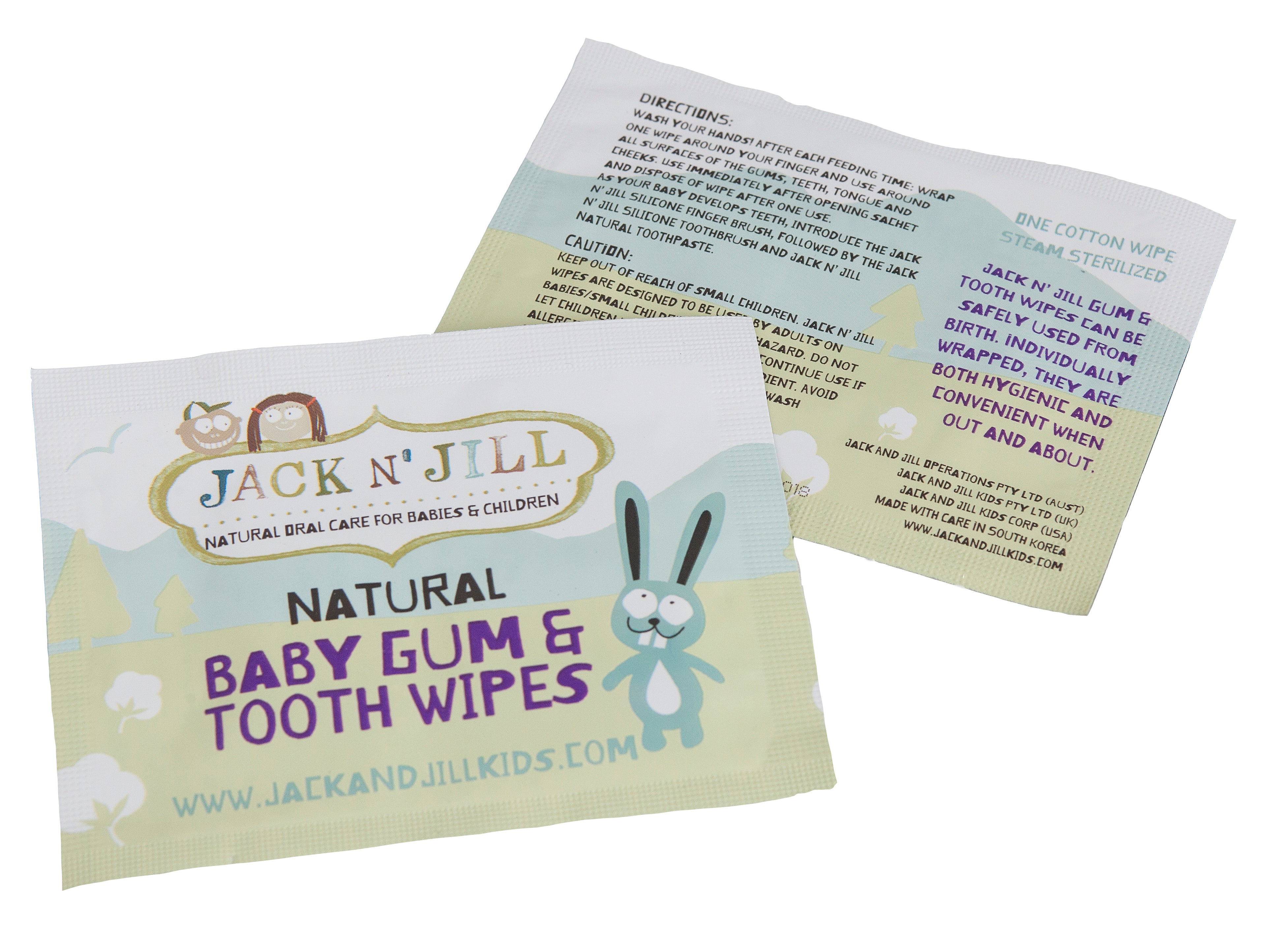 Jack N' Jill Baby Gum & Tooth Wipes 25Pack