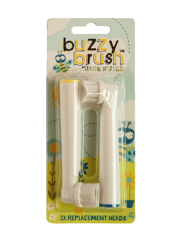 Jack N' Jill Buzzy Brush Replacement Heads - 2 Pack