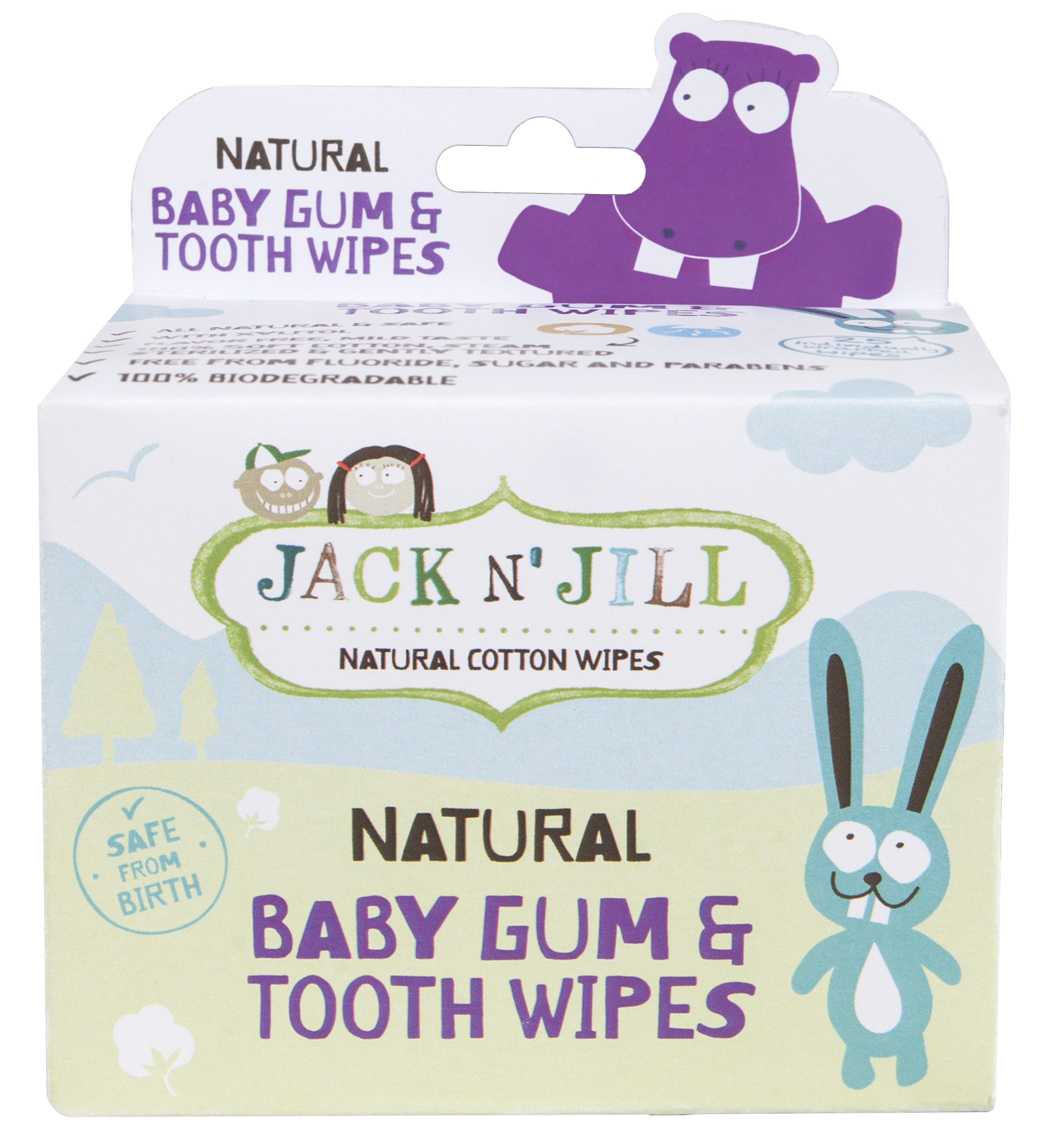 Jack N' Jill Baby Gum & Tooth Wipes 25Pack