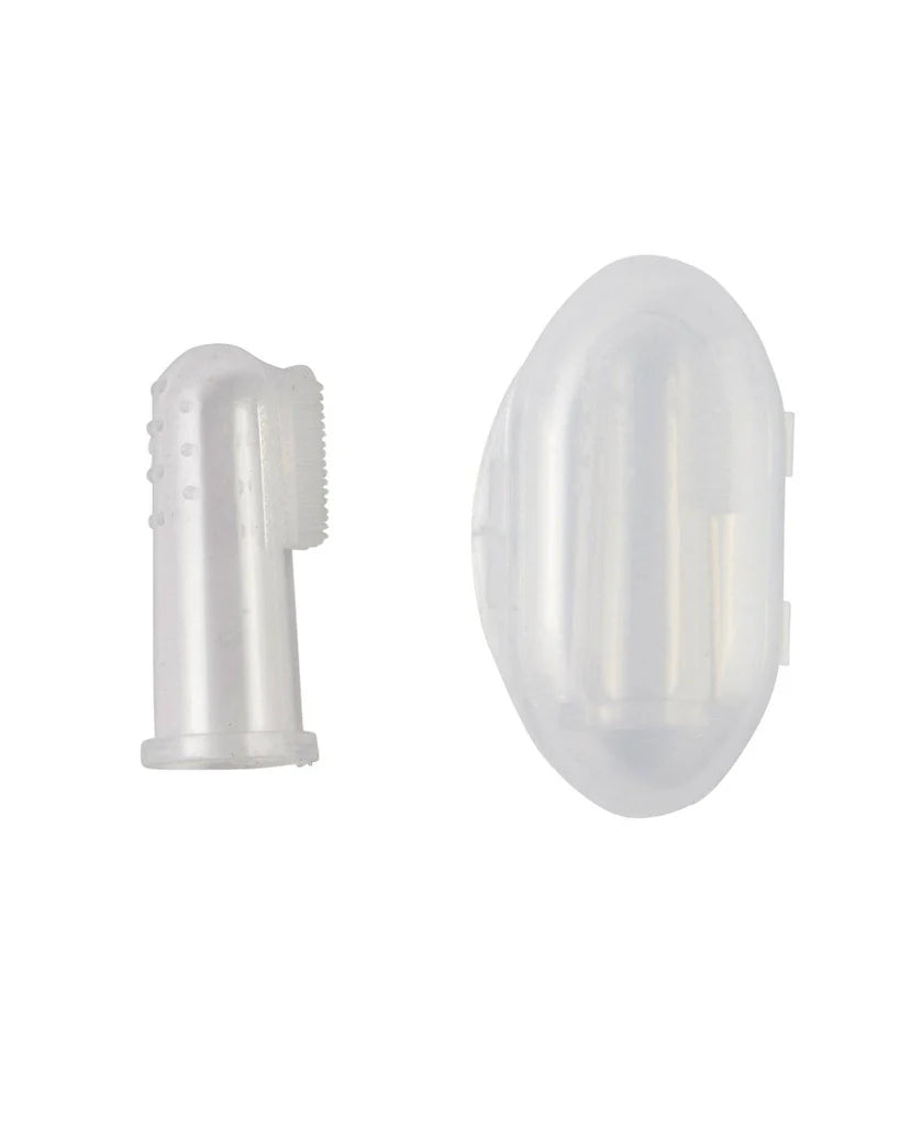 Tooth Buddy Pack - Natural Certified Toothpaste Flavor Free + Silicone Finger Brush